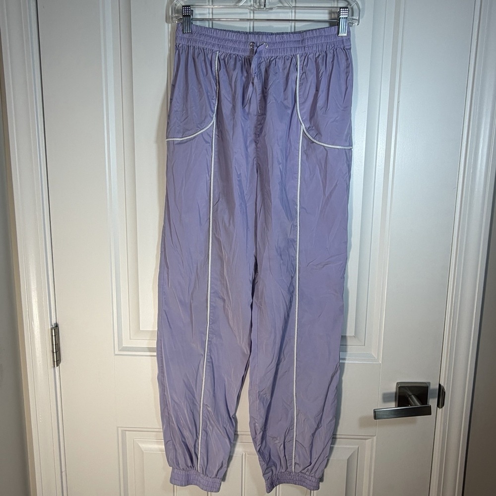 Lovers + Friends Lavender Windbreaker Jogger Pants Women's Medium Athleisure